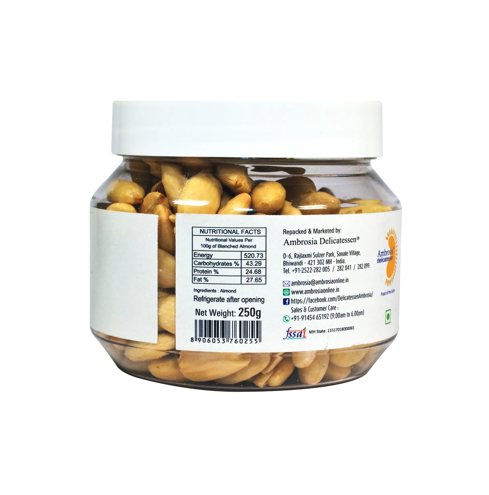 Blanched Almond, 250 g-2.webp